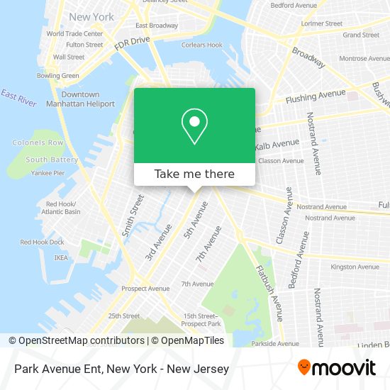 Mapa de Park Avenue Ent