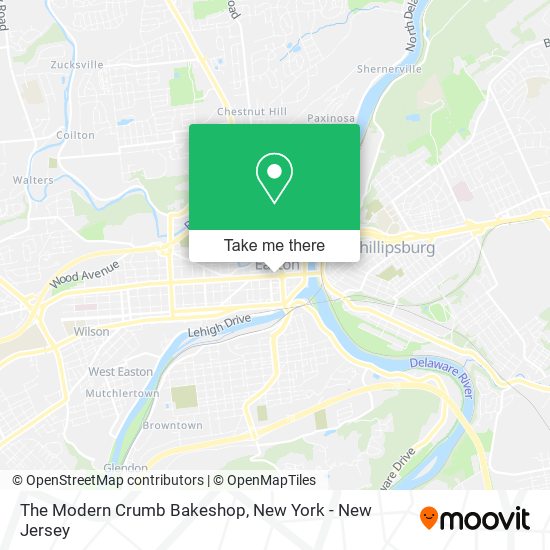 The Modern Crumb Bakeshop map