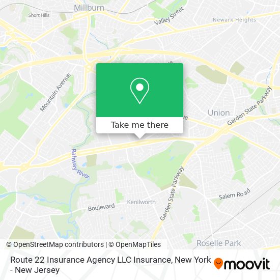 Mapa de Route 22 Insurance Agency LLC Insurance