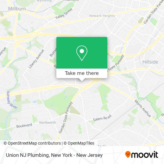 Union NJ Plumbing map