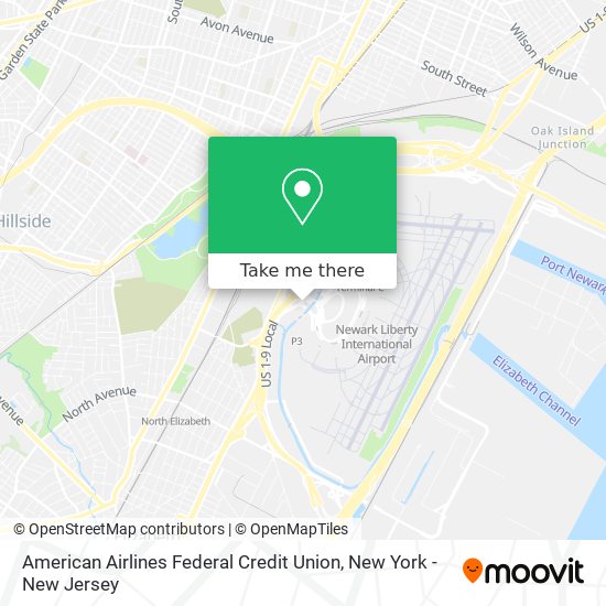 Mapa de American Airlines Federal Credit Union