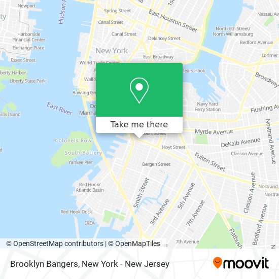 Mapa de Brooklyn Bangers
