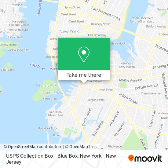 USPS Collection Box - Blue Box map