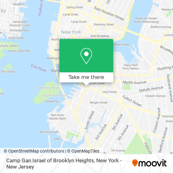 Camp Gan Israel of Brooklyn Heights map