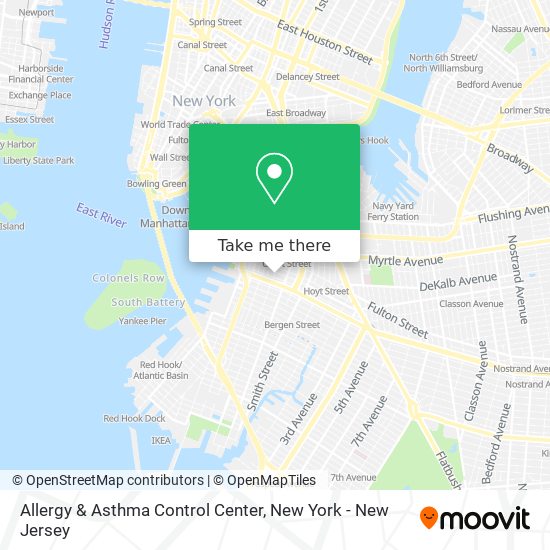 Allergy & Asthma Control Center map