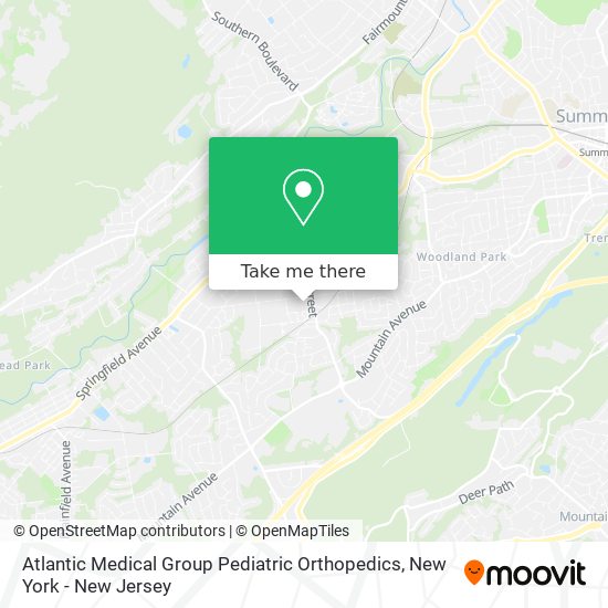 Mapa de Atlantic Medical Group Pediatric Orthopedics