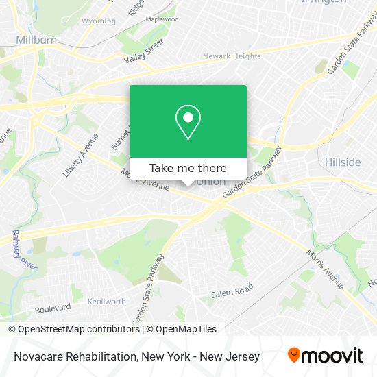 Novacare Rehabilitation map