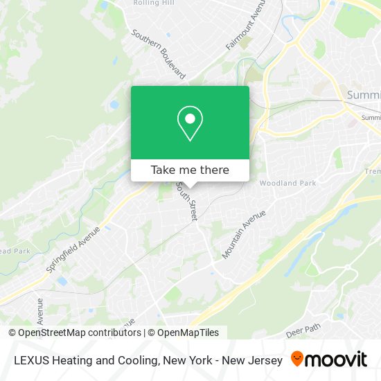 Mapa de LEXUS Heating and Cooling