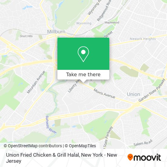 Union Fried Chicken & Grill Halal map