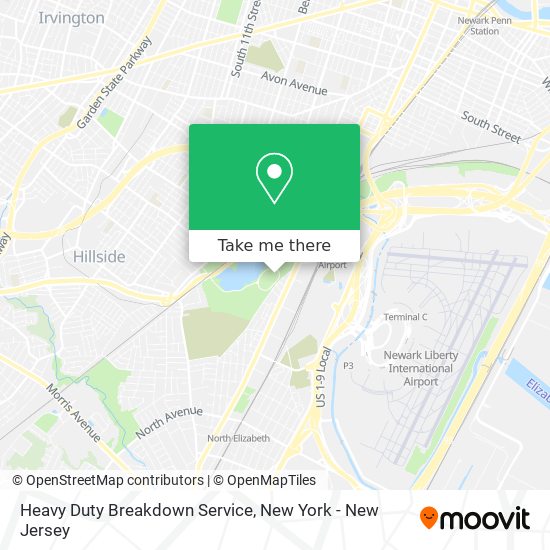 Mapa de Heavy Duty Breakdown Service