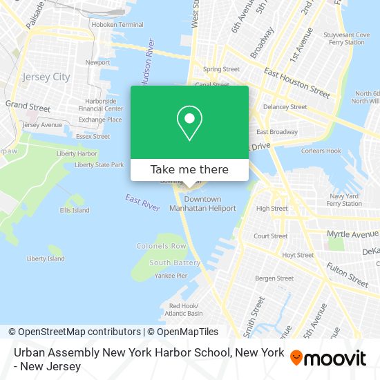Mapa de Urban Assembly New York Harbor School