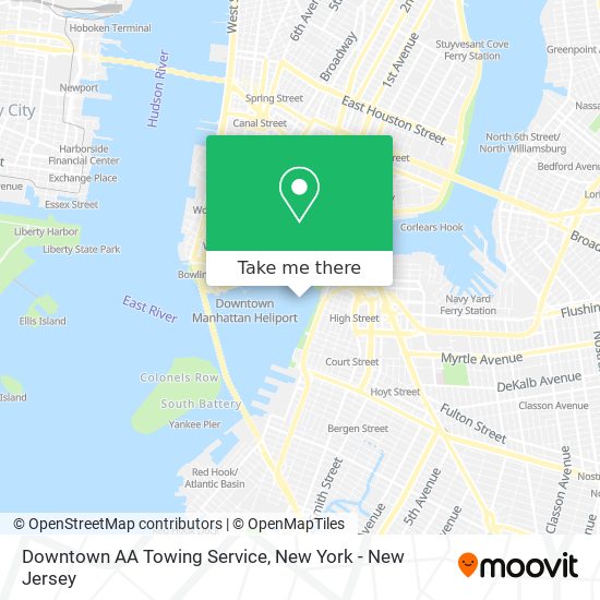 Mapa de Downtown AA Towing Service