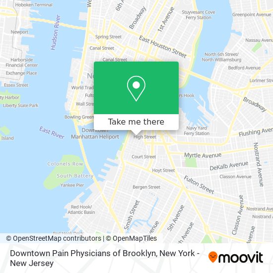 Downtown Pain Physicians of Brooklyn map