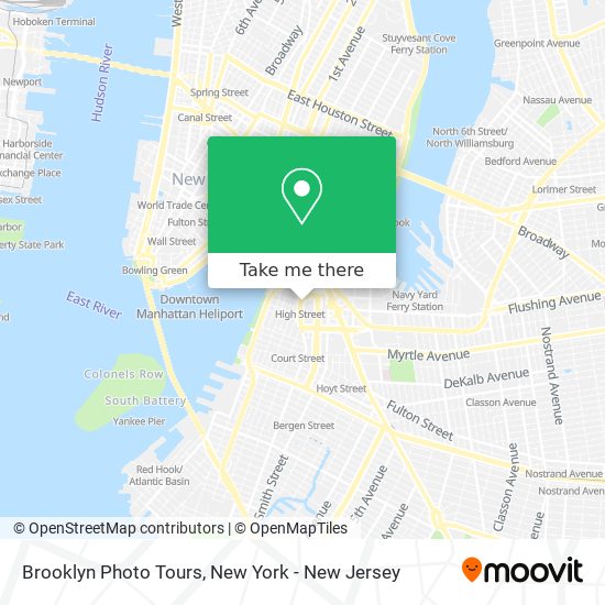 Brooklyn Photo Tours map