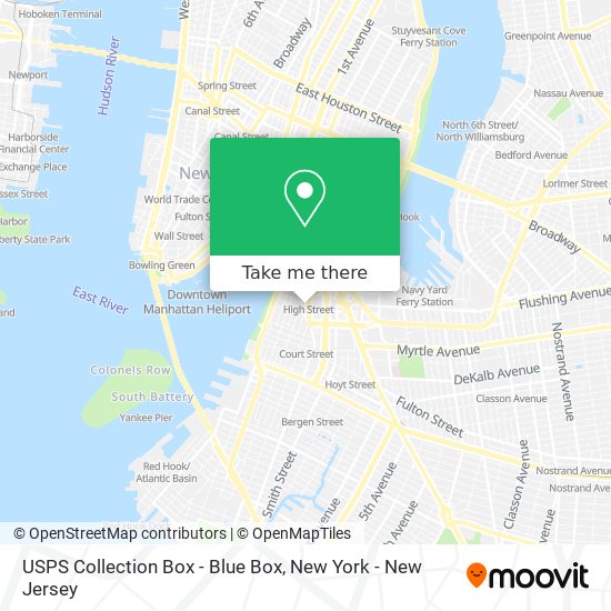 USPS Collection Box - Blue Box map