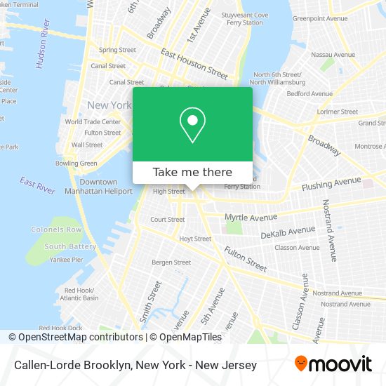 Callen-Lorde Brooklyn map