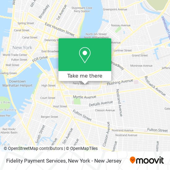 Fidelity Payment Services map