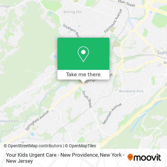 Your Kids Urgent Care - New Providence map