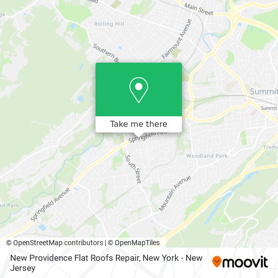 New Providence Flat Roofs Repair map