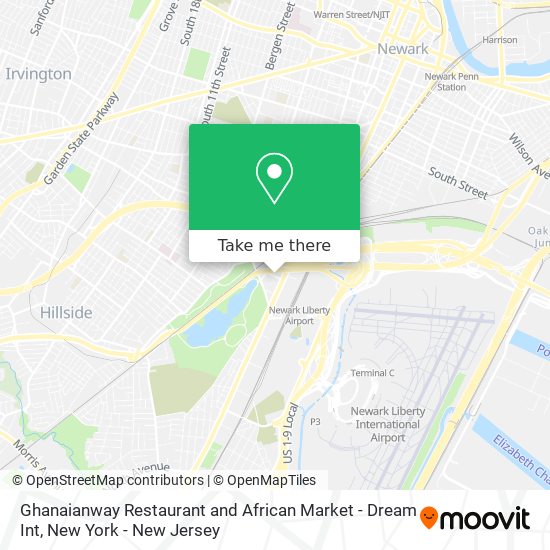 Mapa de Ghanaianway Restaurant and African Market - Dream Int