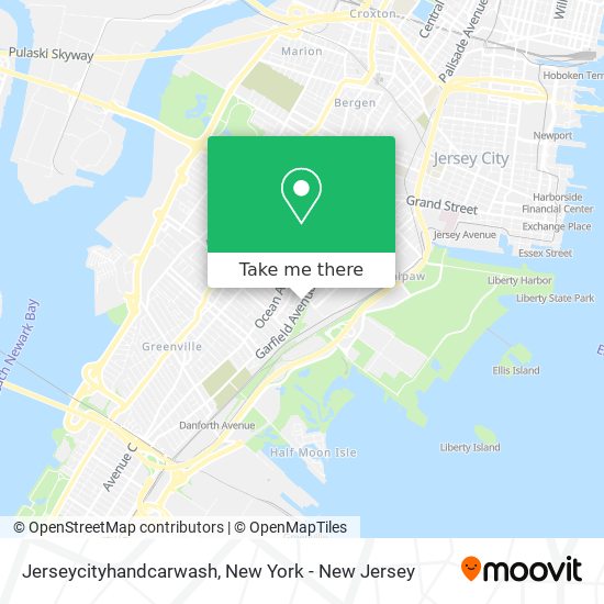 Mapa de Jerseycityhandcarwash