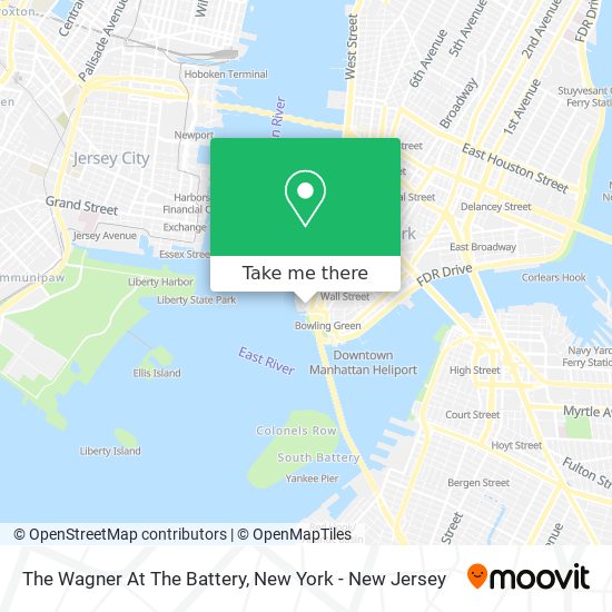 The Wagner At The Battery map
