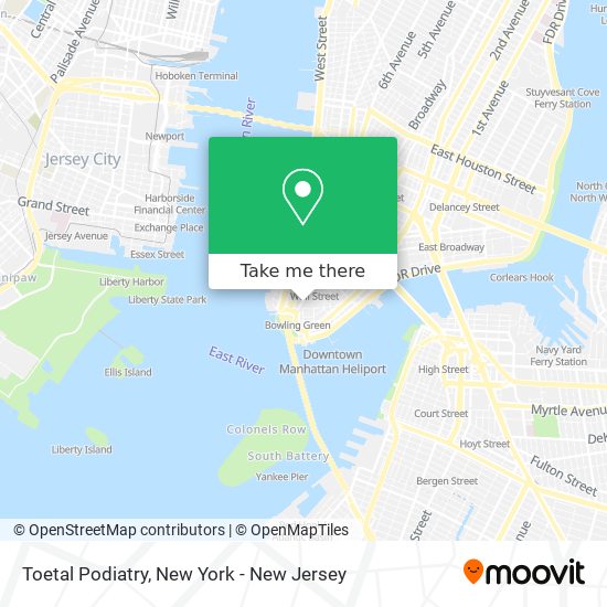 Toetal Podiatry map