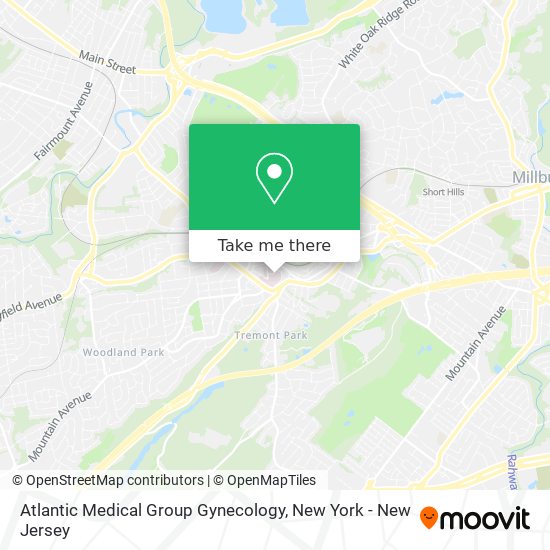Atlantic Medical Group Gynecology map