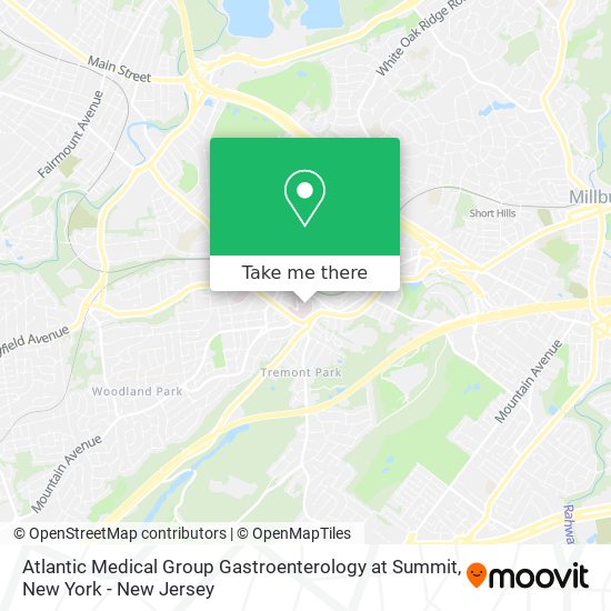 Mapa de Atlantic Medical Group Gastroenterology at Summit