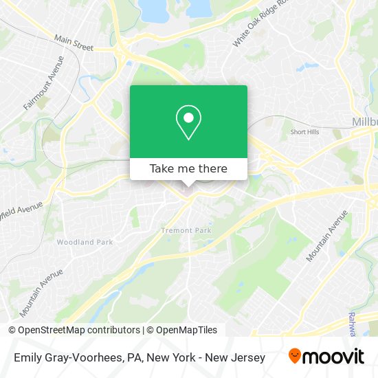 Mapa de Emily Gray-Voorhees, PA