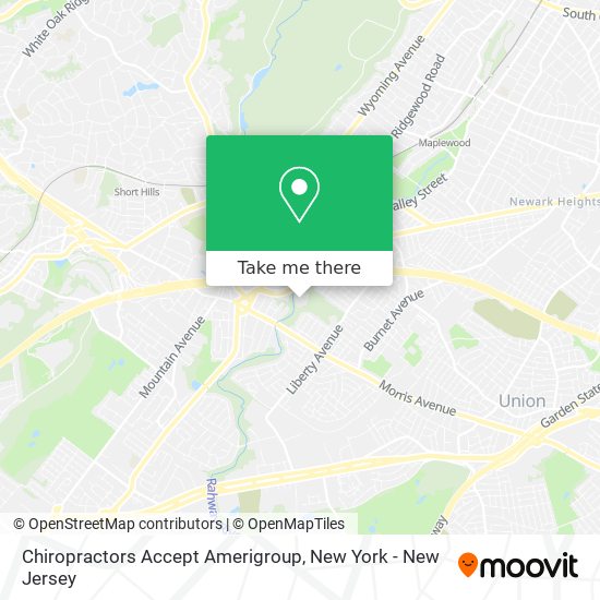 Mapa de Chiropractors Accept Amerigroup