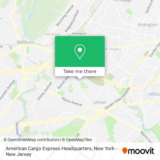 American Cargo Express Headquarters map