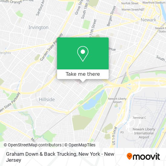 Graham Down & Back Trucking map