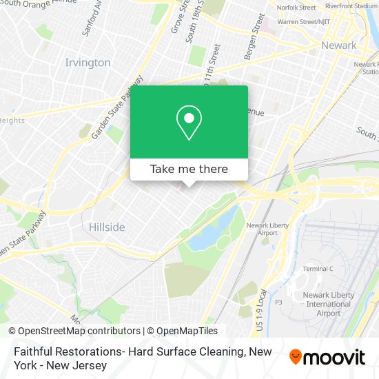 Faithful Restorations- Hard Surface Cleaning map