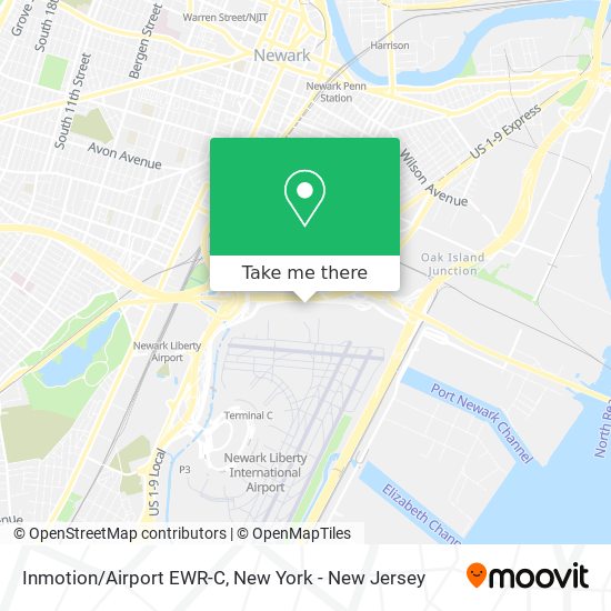 Mapa de Inmotion/Airport EWR-C