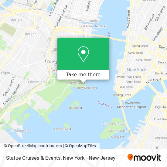 Statue Cruises & Events map