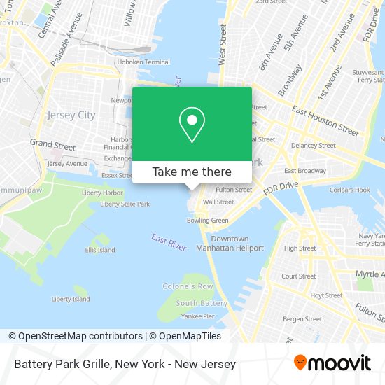 Mapa de Battery Park Grille