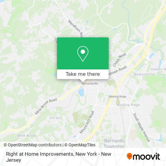 Right at Home Improvements map