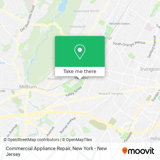 Mapa de Commercial Appliance Repair