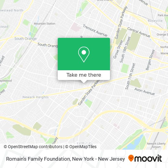 Romain's Family Foundation map
