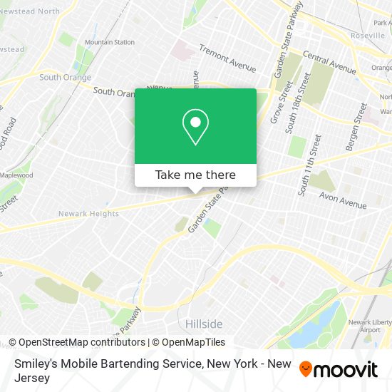 Mapa de Smiley's Mobile Bartending Service