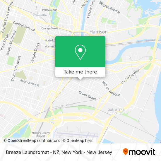 Breeze Laundromat - NZ map