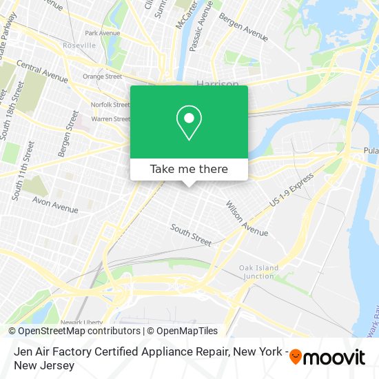 Jen Air Factory Certified Appliance Repair map