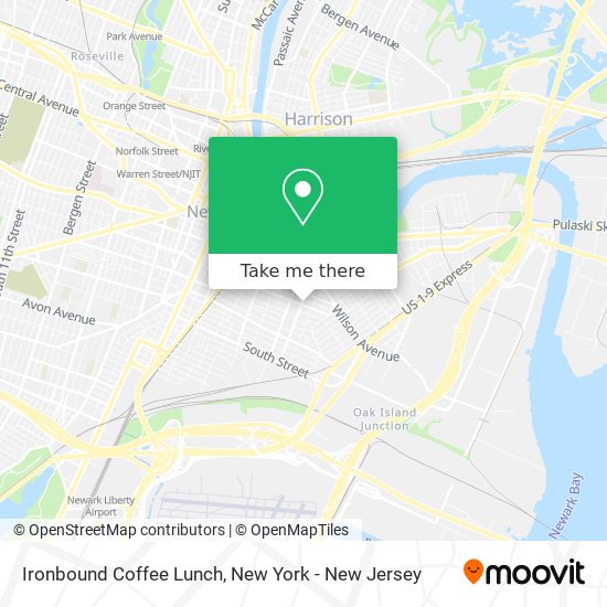 Ironbound Coffee Lunch map