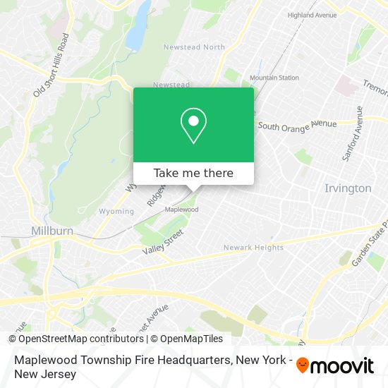 Mapa de Maplewood Township Fire Headquarters