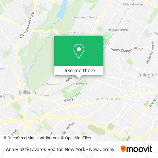 Ana Piazzi-Tavares Realtor map
