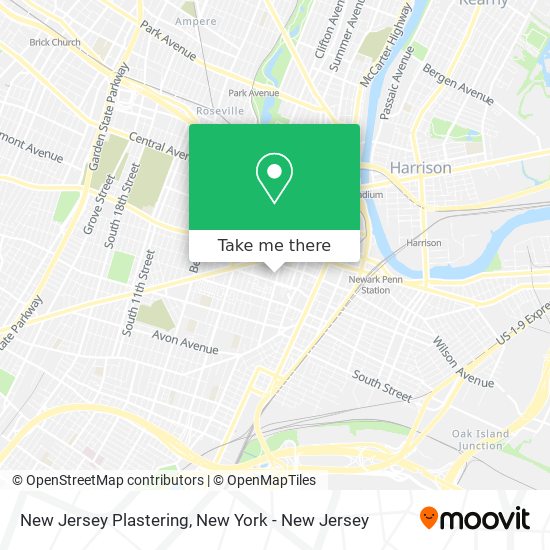 Mapa de New Jersey Plastering