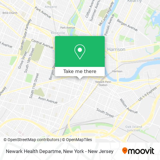 Newark Health Departme map