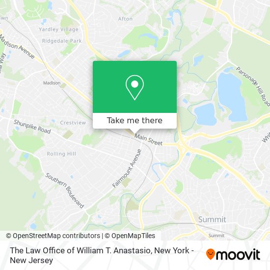 The Law Office of William T. Anastasio map