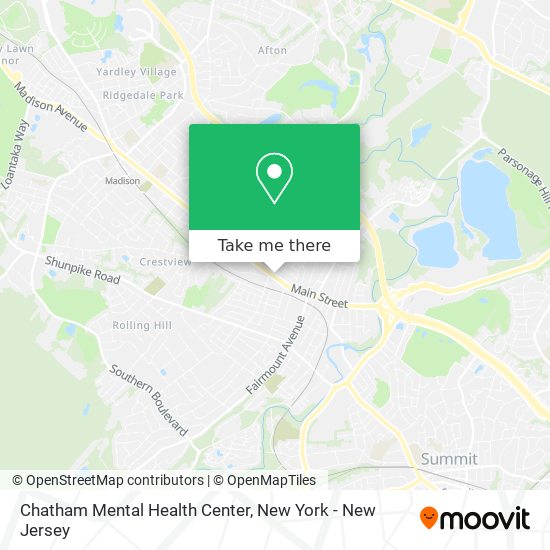 Chatham Mental Health Center map